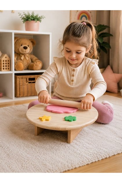 Wooden Tableware Play Dough Set