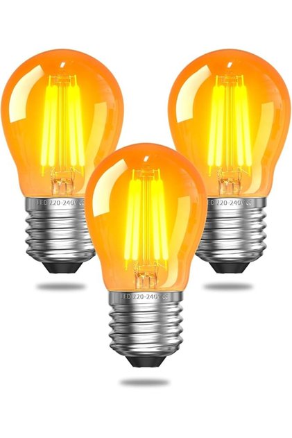 2.5W E27 LED Screw in Light Bulb Warm White,G45 Golf Ball Edison Large Screw Vintage Light Bulb 2200