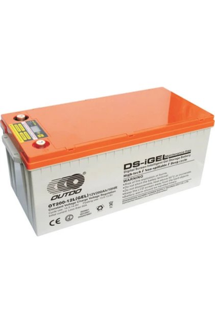 Akü Ot200-12 A-Plus Ekranlı Ds-Igel Energy Storage Deep Cycle Vrla Gel/Ds/Cd-A 10Hr 12V 215Ah