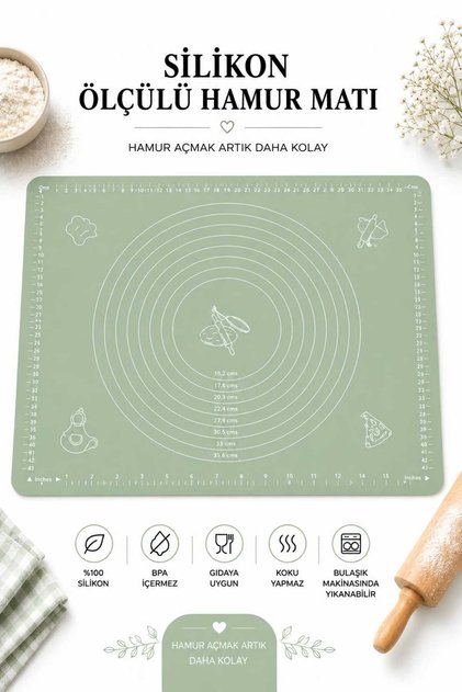 Dough Mat 1 Piece (Mint Green)