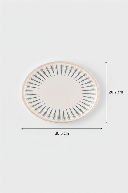 Ellips Oval Kayık Tabak 31cm Digital Sierra