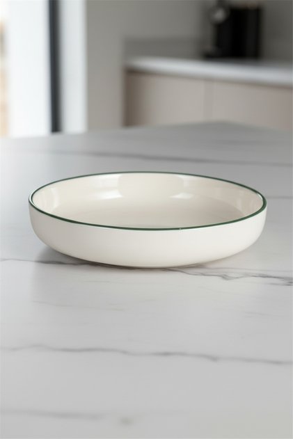 Toledo Deep Plate 22cm Rim Green