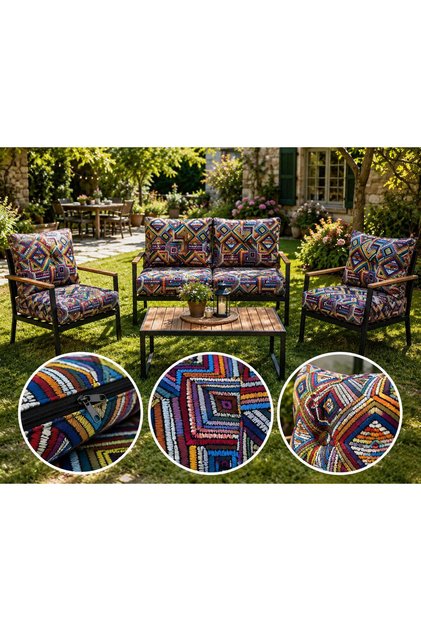 2'li COLORFUL BAHÇE MİNDERİ