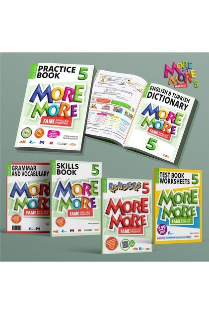 Kurmay 5.Sınıf More&More Pratıce Book Seti + Test Book Worksheets