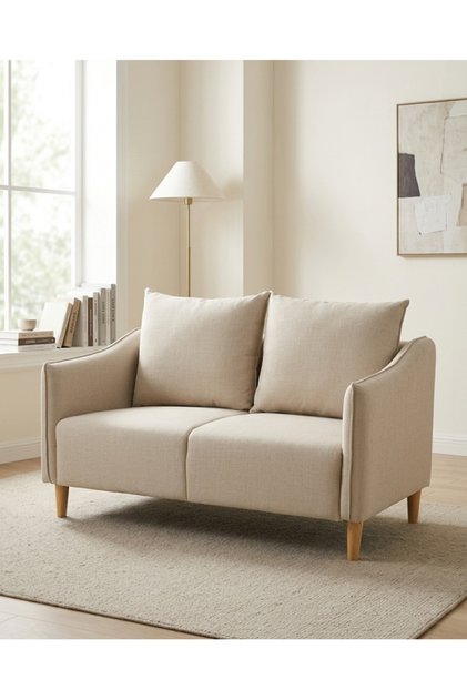 Modern Comfortable Two Seater Sofa with Backrest