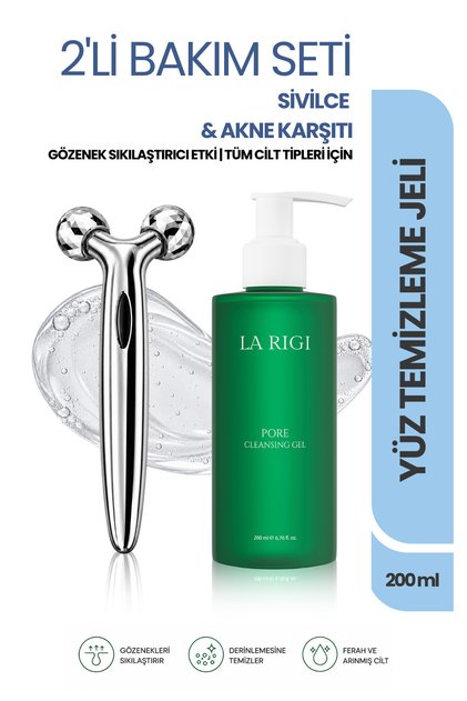And Anti-Acne Pore Tightening Facial Cleansing Gel Set