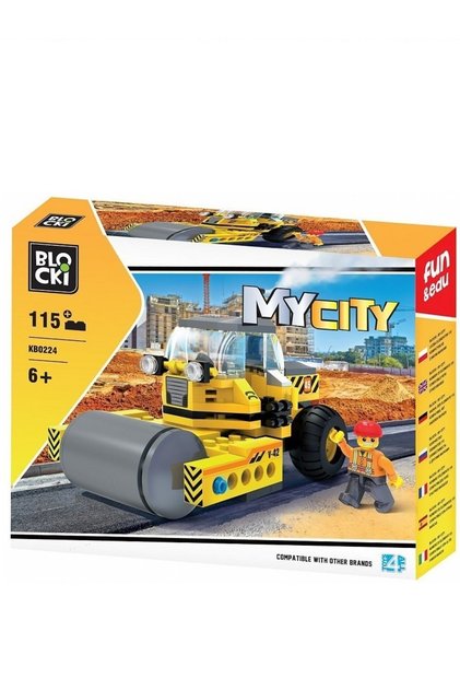 Set de construcție My City KB0224 cilindru rutier 115 piese 6+