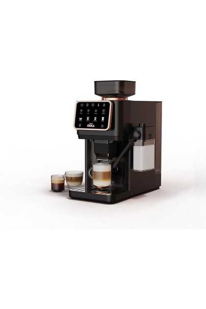ماكينة قهوة إسبريسو أوتوماتيكية OKKA Barista Pro OK0042 مع مطحنة مدمجة ونظام تسخين مزدوج