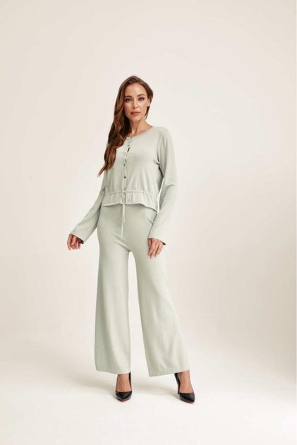 Wide-Legged Trousers Green
