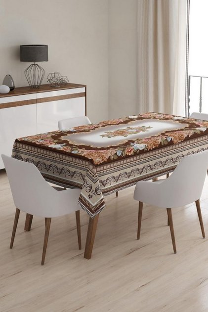 Tablecloth, Digital Printed Single Tablecloth Patterned Stain Resistant Single Tablecloth