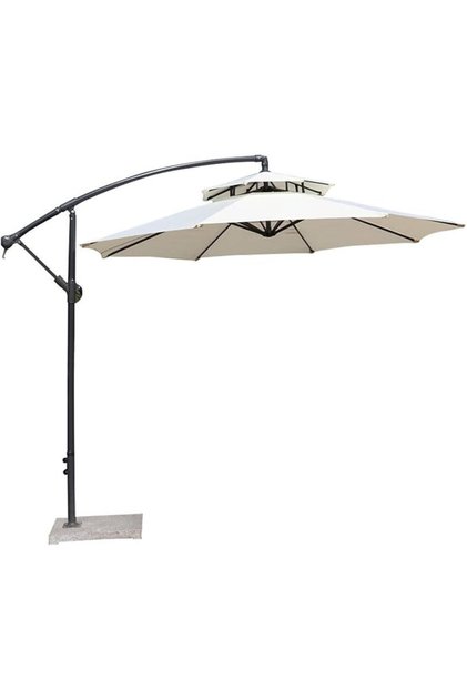Patio Umbrella Replacement Canopy, Double Top Sunshade Umbrella Cloth Replace, Durable Outdoor Court
