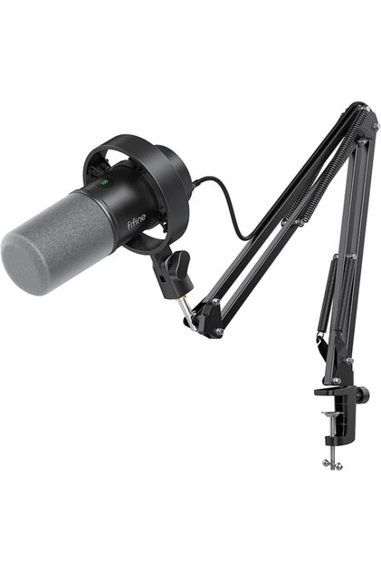طقم ميكروفون AmpliTank K688CT للبودكاست، ميكروفون ديناميكي USB/XLR للصوت