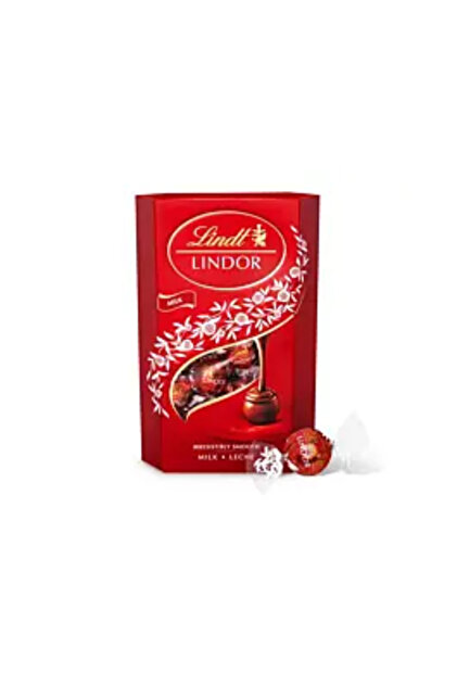 Bomboane Lindor de ciocolată cu lapte cu umplutură cremoasă 137g