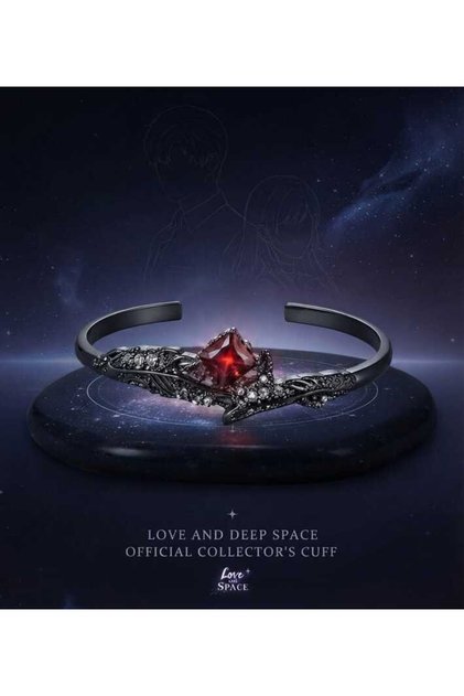 LOVE and DEEP SPACE RED STONE BİLEKİLK
