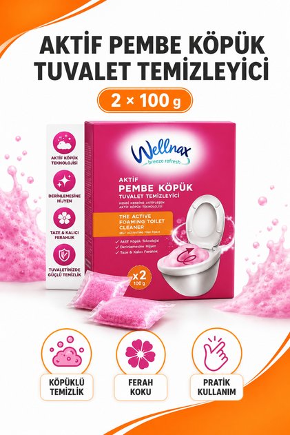 Köpük Tuvalet Temizleyici 2x100 g klozet hijyeni