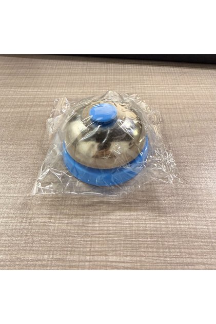 SKY BLUE Stainless Steel Desk Bell, Durable Call Bell for Hotel, Restaurant, Office & School, Clear