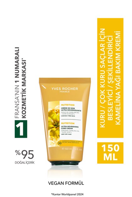 Nourishing/Shaping Care Cream - Dry Very Dry Hair / Nutrition - Vegan -Leave-In-150Ml
