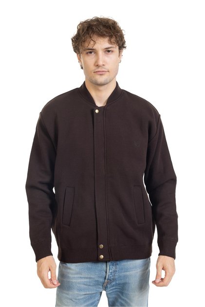 Men's Middle-Aged and Older Men's Knitwear Knitted Lined Acrylic Zippered Winter Dad Cardigan 3065
