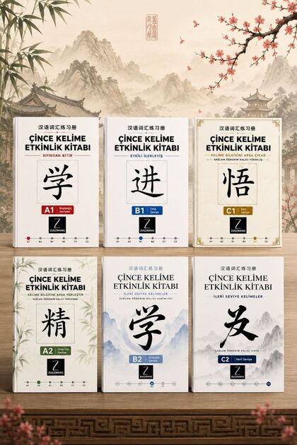 A1 + A2 + B1 + B2 + C1 + C2 Chinese Vocabulary Activity Books Set | From Zero to the Top: Settle in and Learn Permanently