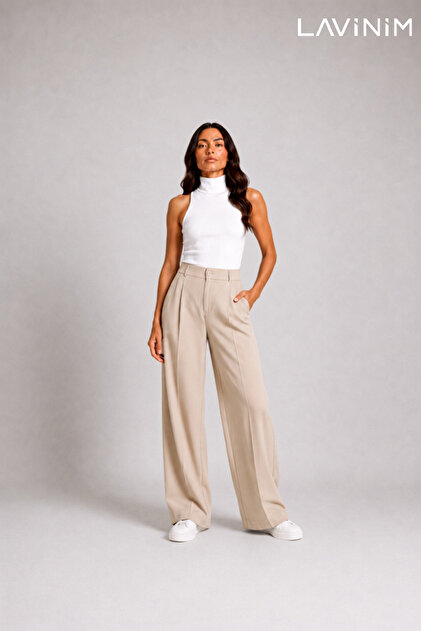 Kadın Palazzo Pantolon Oversize Kesim