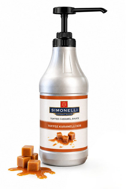 Profesyonel Sos Toffee Karamel Aromalı 2500 gr Pompa Hediyeli
