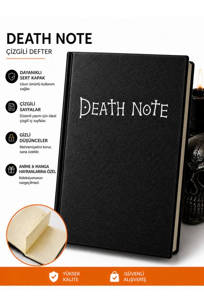 Ryuk L DEATH NOTE DEFTER –ANİME KARAKTER KOLEKSİYONER DEFTER KENDİ HİKÂYENİ YAZ