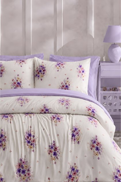 Elastic Sheet Duvet Cover Set Double Size Bouquet Liila