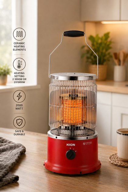 Helectric Heater, KH/2610, 2000W, Premium Choice, Easy-Clean Premium, Top Quality, Multicolor