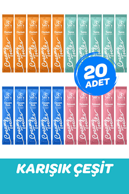 Karışık Çeşitli Krema Kedi Ödülü 14gr (20 Adet)