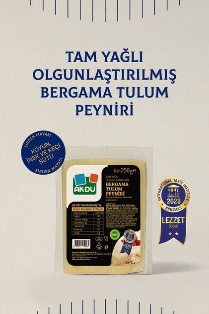 Tam Yağlı Bergama Koyun Tulum Peyniri 250 gr