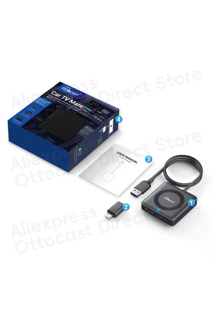 حامل لاسلكي CarPlay Android Auto محول سيارة TV Mate Pro Max لـ Fire Google TV Stick محول f