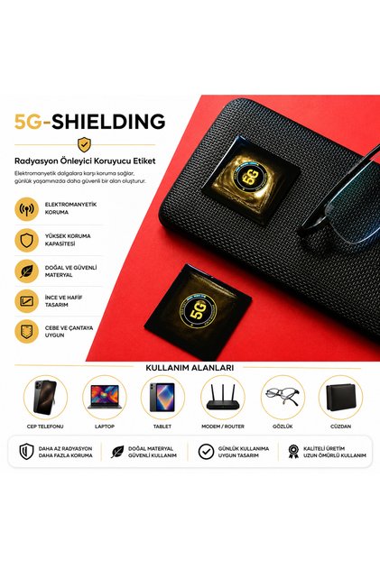 5g Anti-radyasyon Elektromanyetik (EMF) Önleyici Sticker 1 Alana 1 Bedava