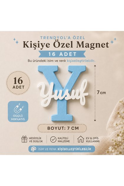 İsimli Bebek Magneti | Mevlüt, Doğum Günü ve Özel Gün Hediyesi