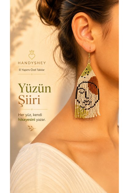 Yüzün Şiiri - Miyuki Boncuk Küpe | El Yapımı | Çelik Aparatlı