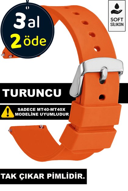 Movetime mt40-mt40x watch compatible silicone watch band strap