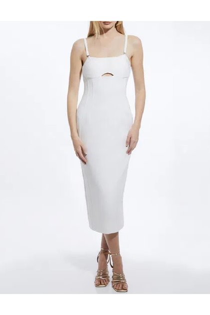 Rochie medie, Alb