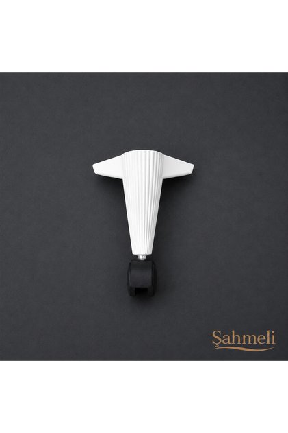 20cm Wheeled Table Leg, Smart Table Leg, Magic Table Leg, White, 1 Piece, 360 Degrees.