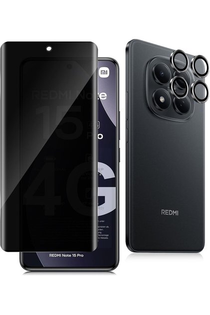 Xiaomi Redmi Note 15 Pro 4g Ghost Screen Protector, Thin Gelatin Film Covers Curves Thin Gelatin and Lens Protector