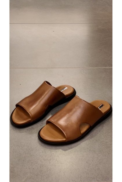 6552 Genuine Leather Men's Slippers