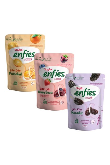 Enfies Freeze Dried Fruit 3-Pack Mixed Pack