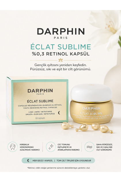 Eclat Sublime 0.3% Retinol Capsules 60-Pack – Renewing Care Against the Appearance of Wrinkles and Fine Lines