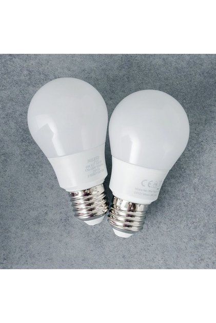 LED Bulb 2Pcs Set 6W E-27 3000K, LED Light For Home Office And Indoor Lighting