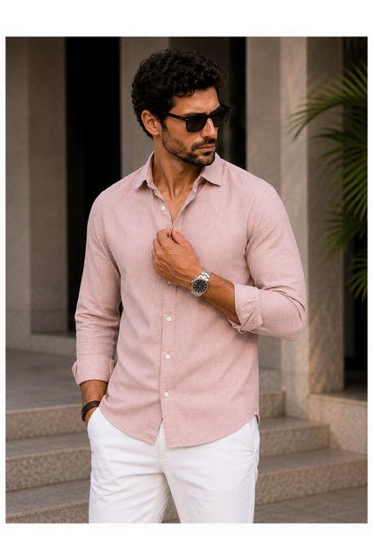 Comfortable Stylish Trendy Linen Viscose Men's Shirt
