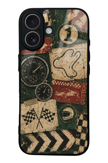 iPhone 17 Heritage Track Club Design Glossy Phone Case