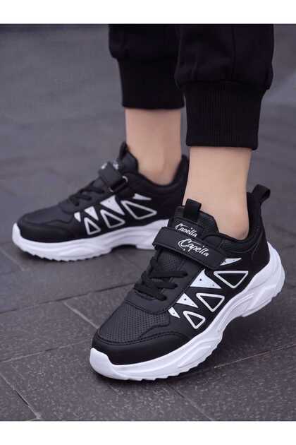 Günlük Çocuk Unisex Cırtlı Sneaker Spor Ayakkabı