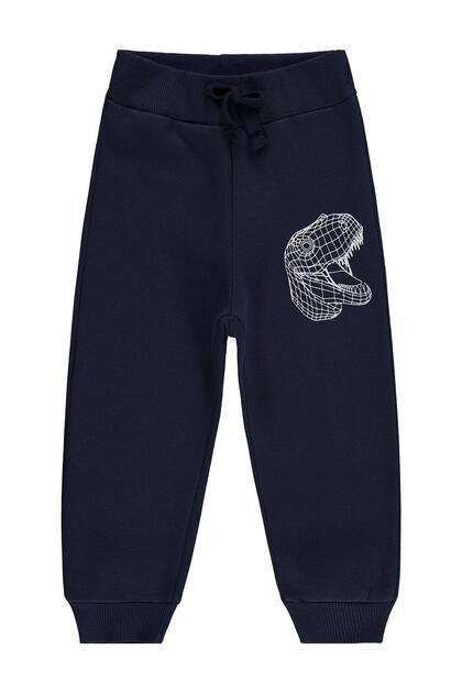 Cyber Trex Printed Sweatpants for 2-5 Years Old - Navy Blue