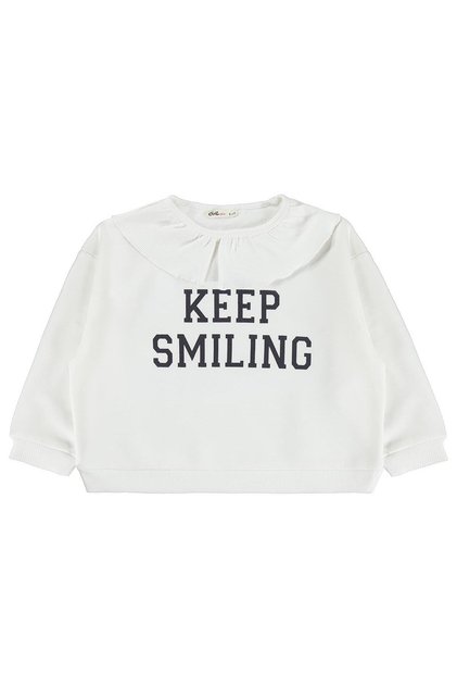 Camisole Collared Sweatshirt for 6-9 Years Old - Ecru
