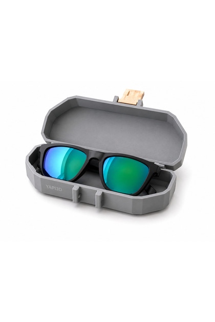 Glasses Box Hard Plastic Eyeglass Carrying Box with Lid Eyeglass Storage Container Stylish Design Eyeglass Case