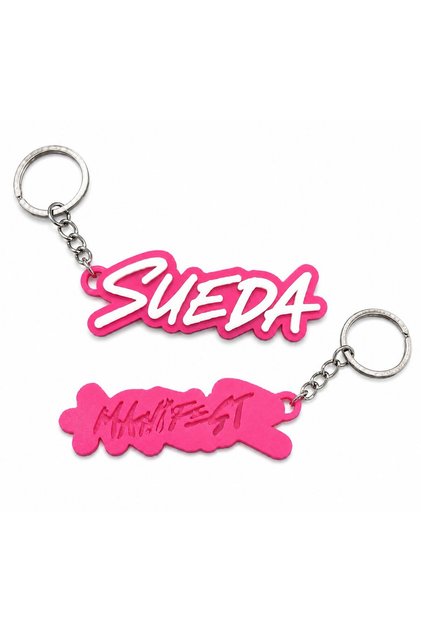 Manifest Sueda Keychain