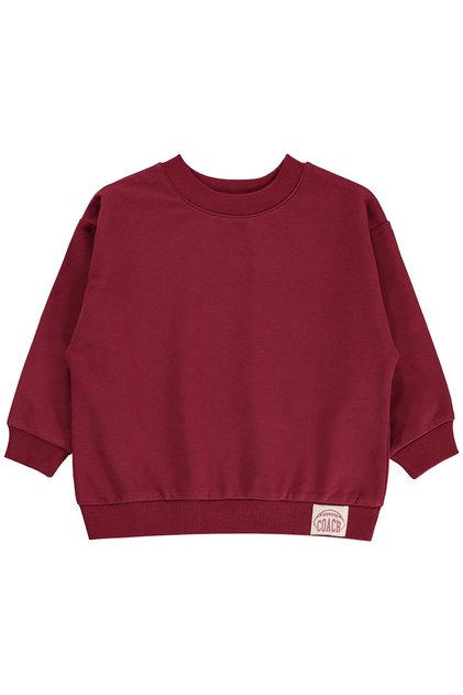 Basic Sweatshirt for Ages 2-5 - Burgundy